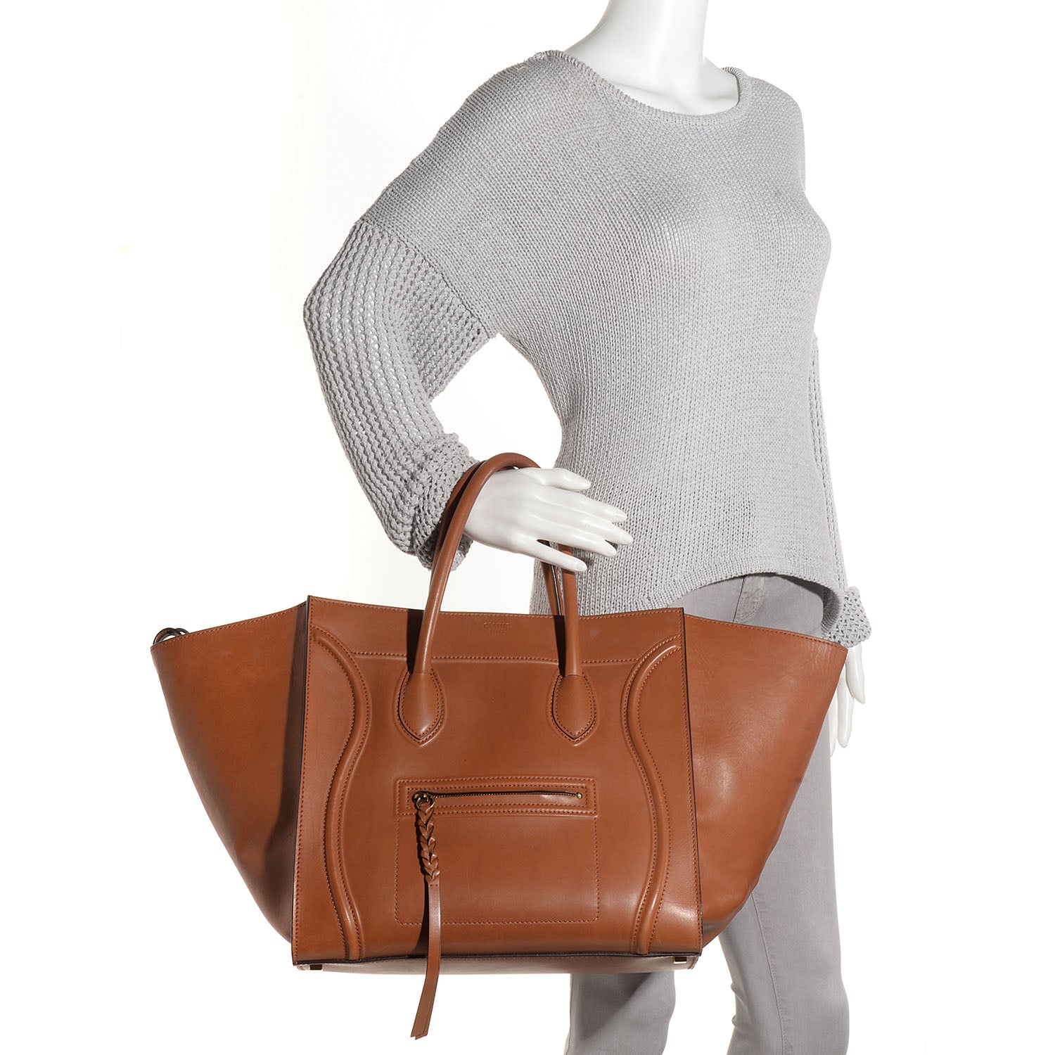 Celine Natural Calfskin Large Phantom Luggage Tan 2 of 8