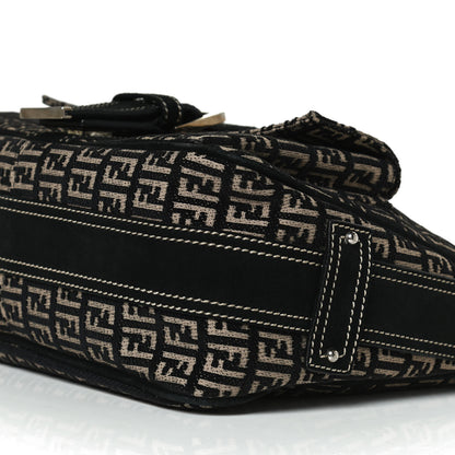 Fendi Zucchino Shoulder Bag Dark Brown 9 of 11