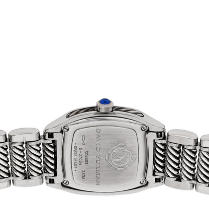 David Yurman Stainless Steel Diamond Bezel Mother of Pearl 25mm Thoroughbred Quartz Watch 4 of 4