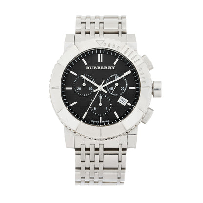 Burberry Stainless Steel 42mm Heritage Chronograph Quartz Watch Black BU2304 1 of 4