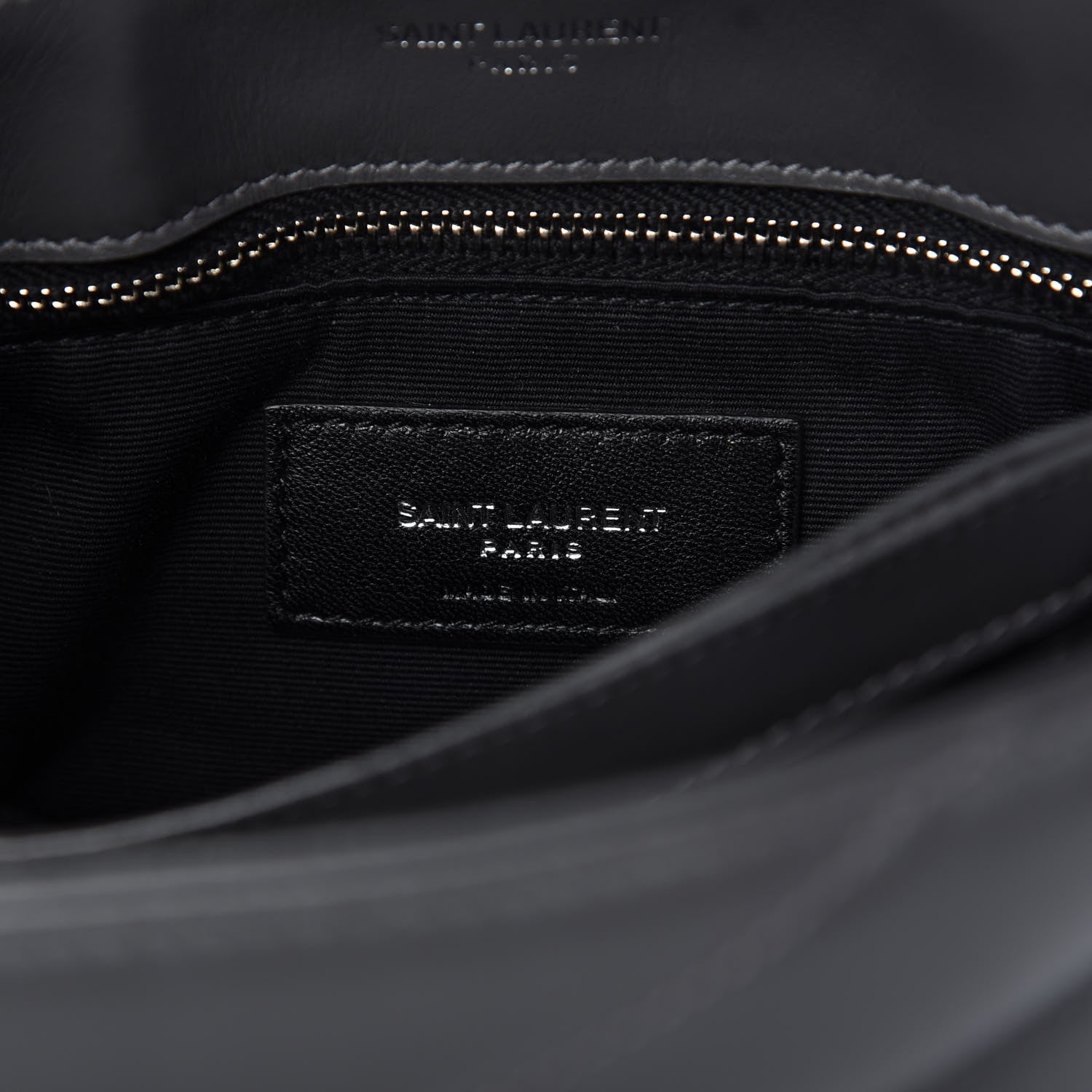 Saint Laurent Calfskin Y Quilted Monogram Toy Loulou Crossbody Bag Storm 8 of 10