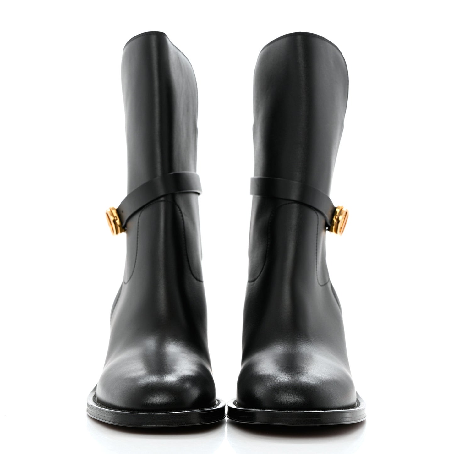 Calfskin Empreinte Ankle Boots 37 Black