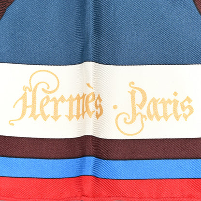 Hermes Cashmere Silk Della Cavalleria Shawl 140 2 of 6