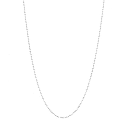 Tiffany Sterling Silver 1.2mm Bead Chain Necklace 18" 1 of 6