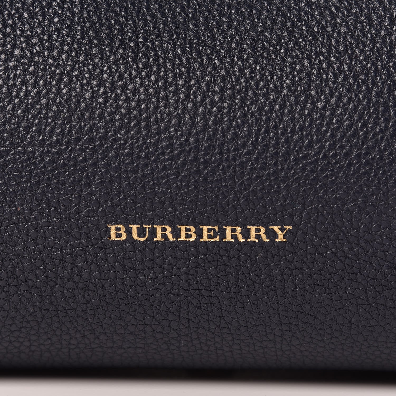 Burberry Grainy Calfskin House Check Medium Banner Tote Ink Blue 12 of 12