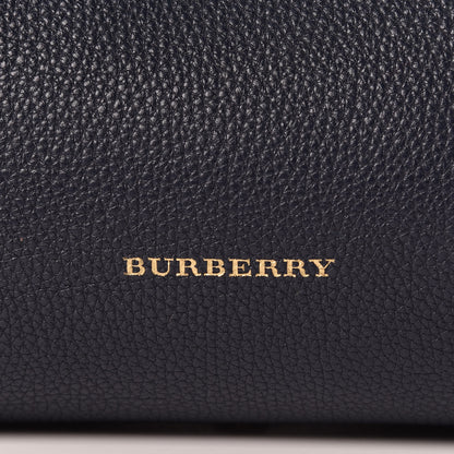 Burberry Grainy Calfskin House Check Medium Banner Tote Ink Blue 12 of 12