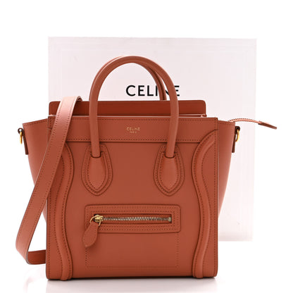 Celine Smooth Calfskin Nano Luggage Terracotta 12 of 12