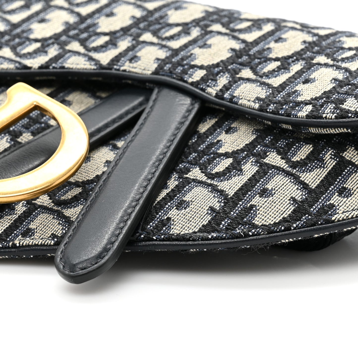 Oblique Saddle Belt Pouch Blue