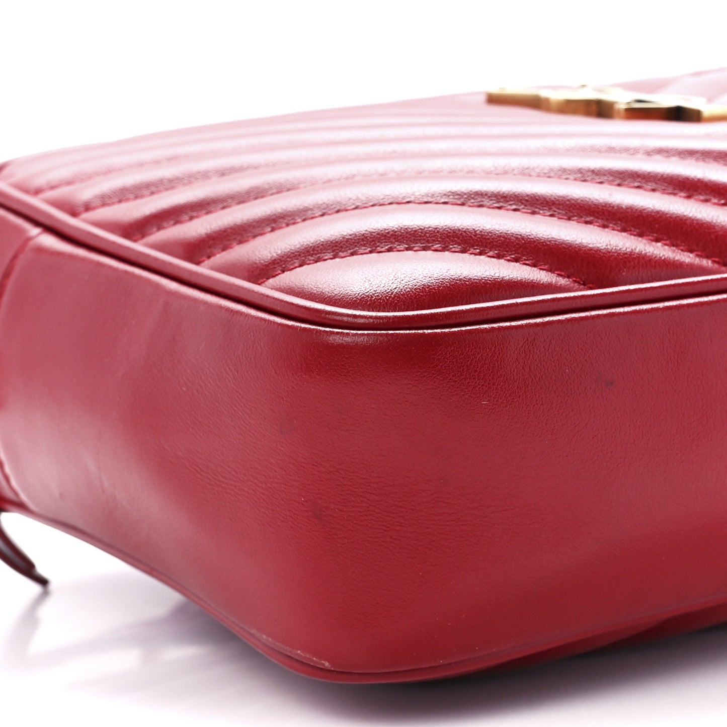 Calfskin Matelasse Monogram Lou Camera Bag Rouge Eros