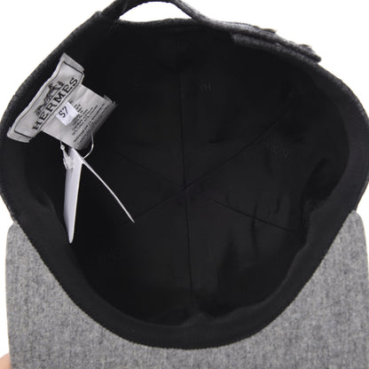 Hermes Cashmere Texas Hat 57 Charbon Gris 5 of 5
