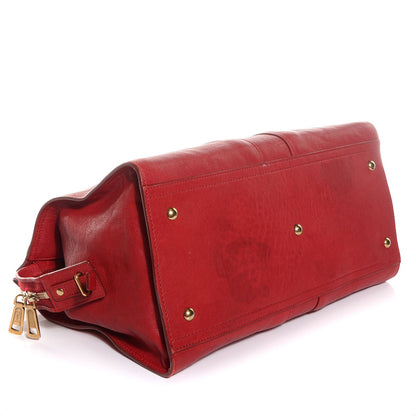 Saint Laurent Sheepskin Medium Cabas ChYc Red 4 of 8