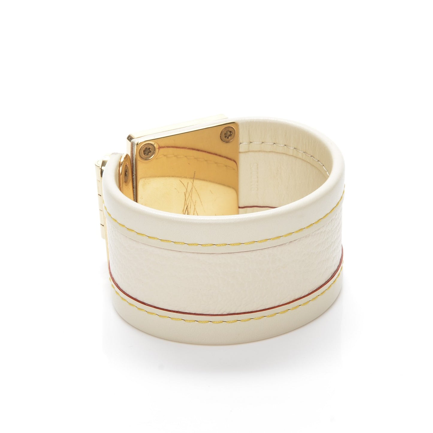 Chèvre Suhali S Lock Bracelet M White