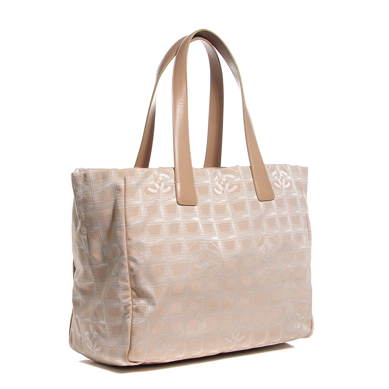 Chanel Nylon Medium Travel Tote Beige 3 of 7