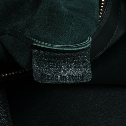 Celine Lambskin Vertical Zip Gusset Cabas Forest 6 of 8