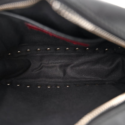 Valentino Garavani Calfskin Rockstud Camera Crossbody Bag Black 5 of 10