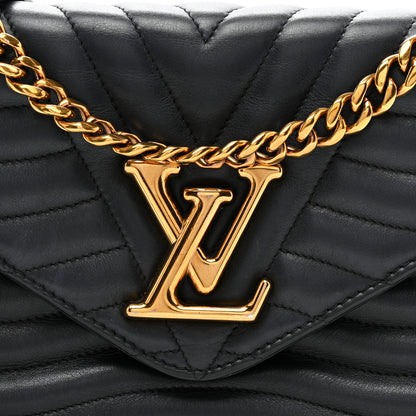 Louis Vuitton Calfskin New Wave Chain MM Black 8 of 11
