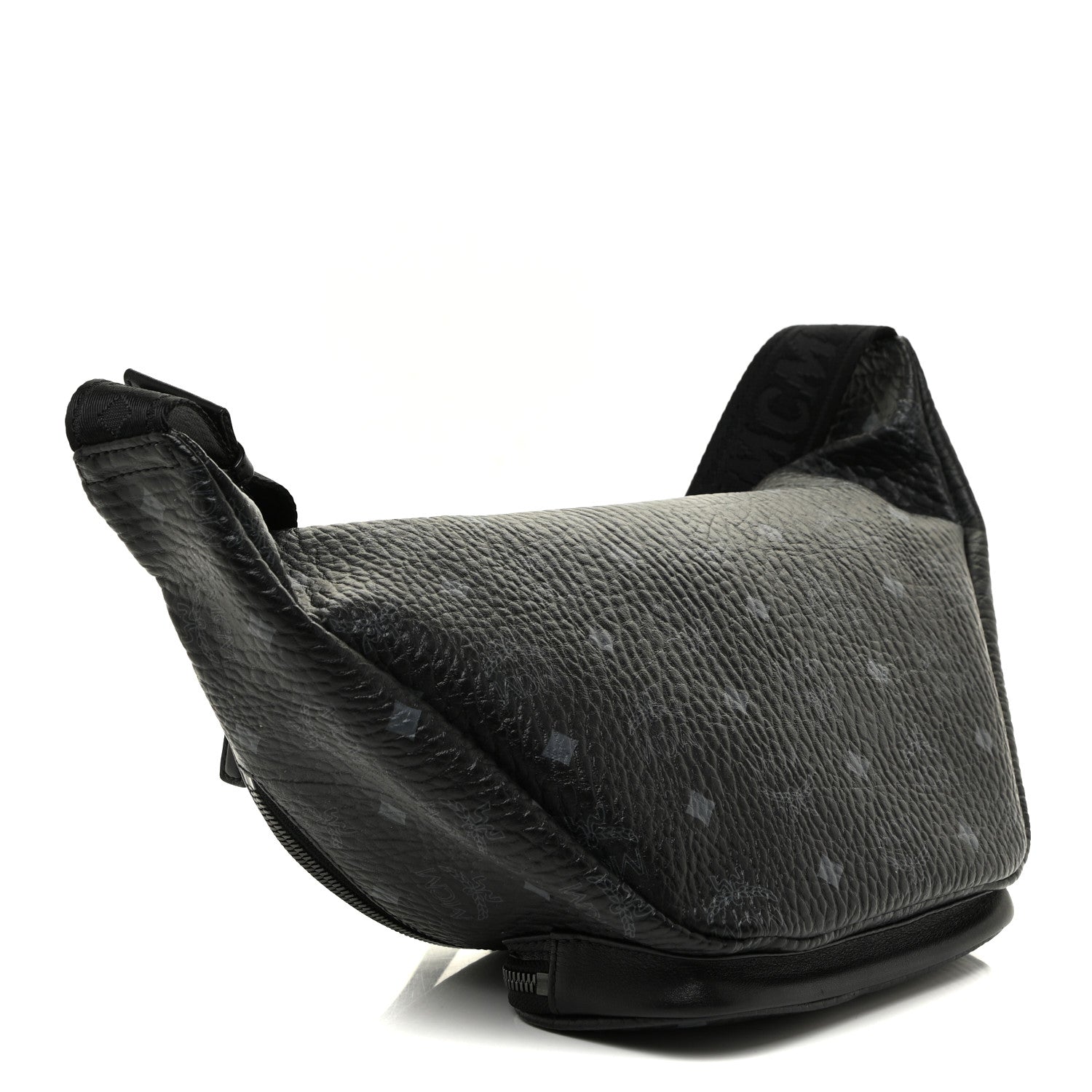 MCM Visetos Medium Belt Bag Black 4 of 10