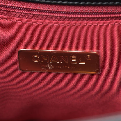 Chanel Shiny Goatskin Quilted Maxi Chanel 19 Flap Black 5 of 10