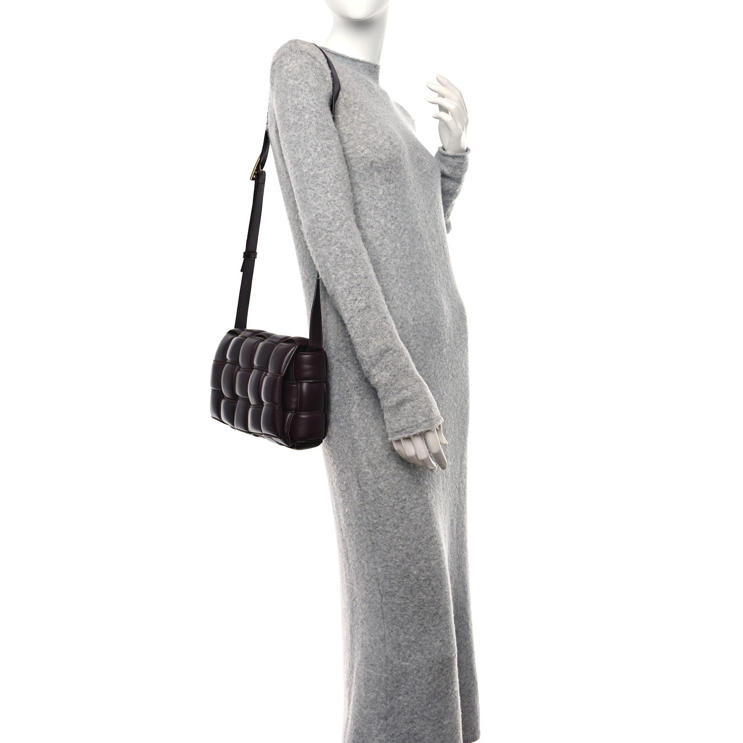 Bottega Veneta Nappa Maxi Intreccio Padded Cassette Crossbody Bag Grape 2 of 15