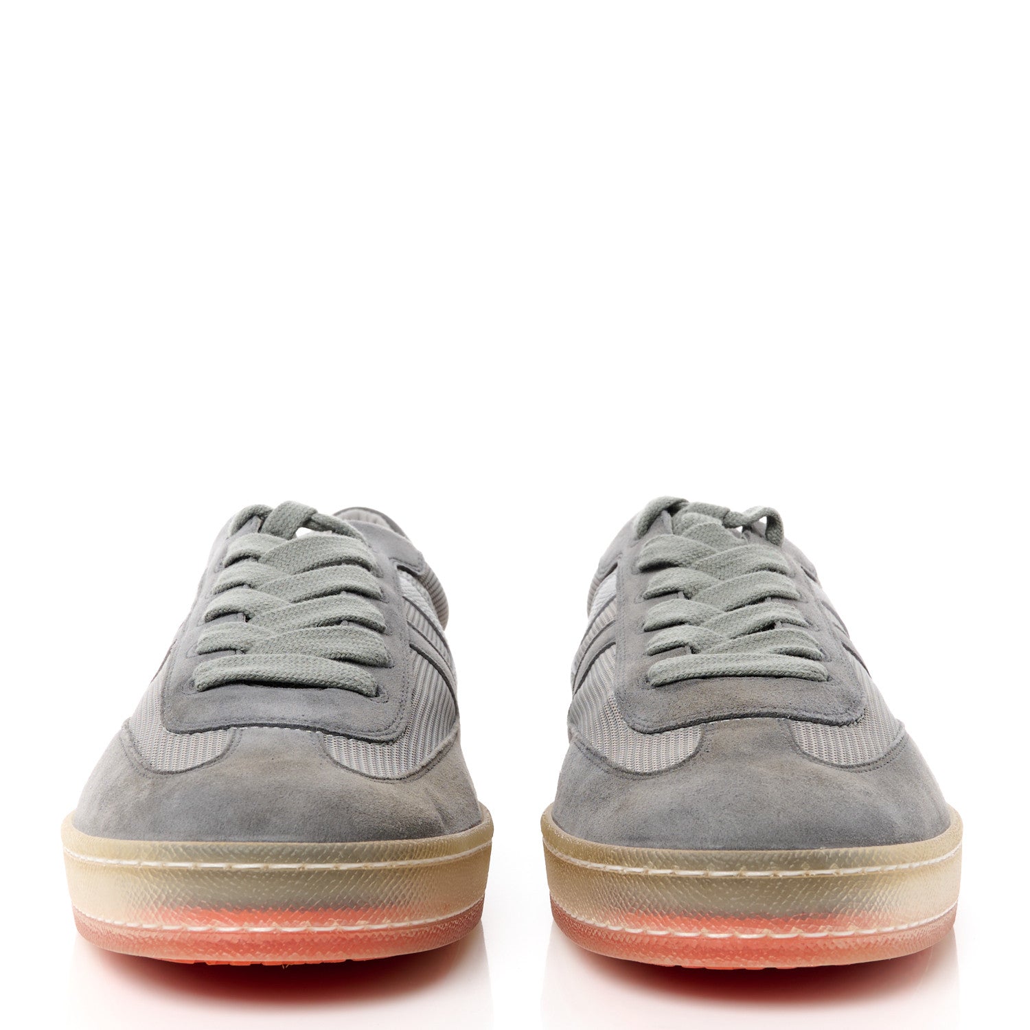 Hermes Epsom Technical Mesh Suede Mens Boomerang Sneakers 42 Gris 2 of 9