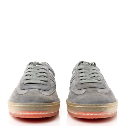 Hermes Epsom Technical Mesh Suede Mens Boomerang Sneakers 42 Gris 2 of 9