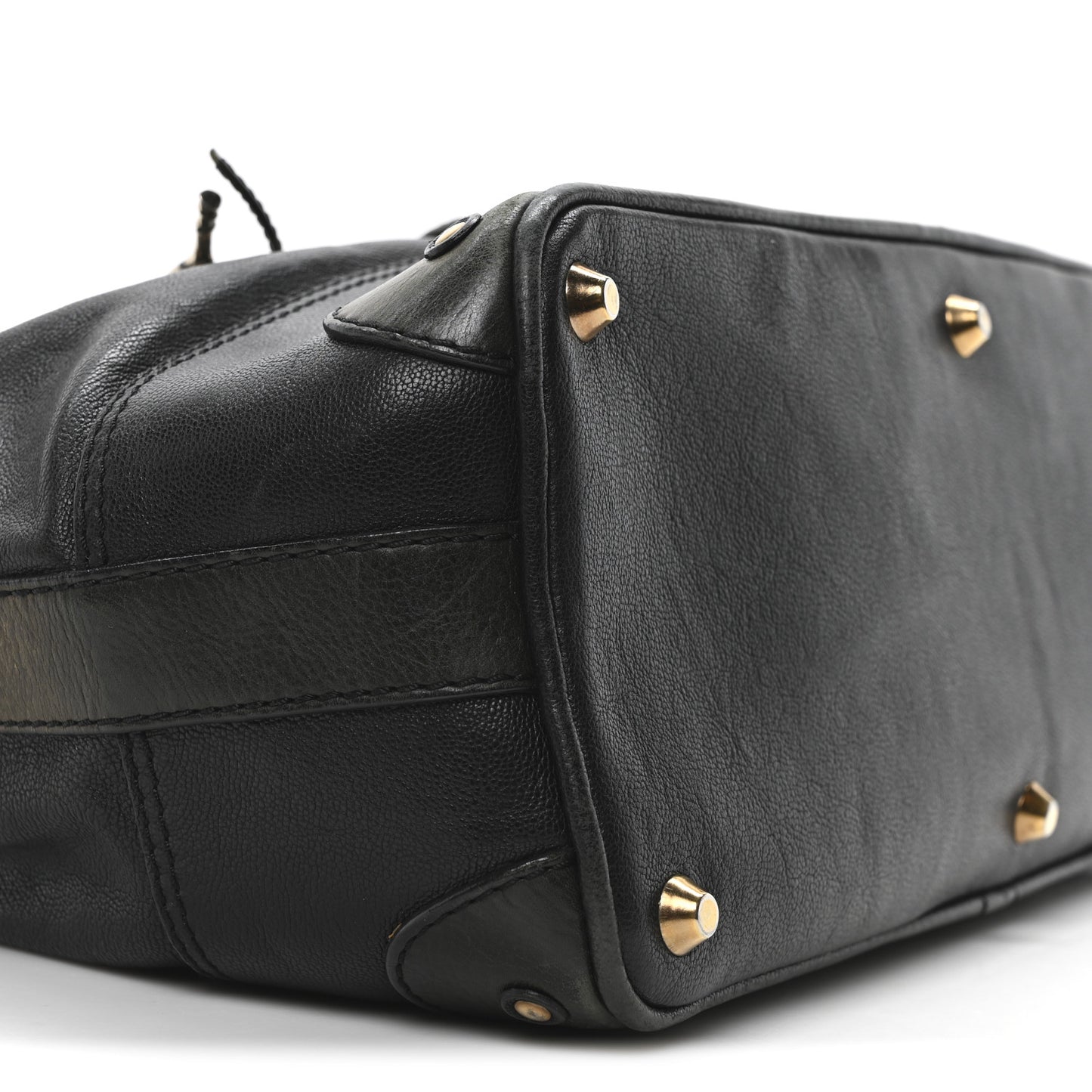 Goatskin Large Kerala Bag Black