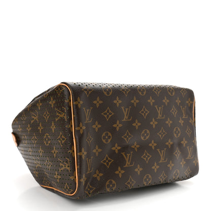 Louis Vuitton Monogram Perforated Speedy 30 Green 5 of 14