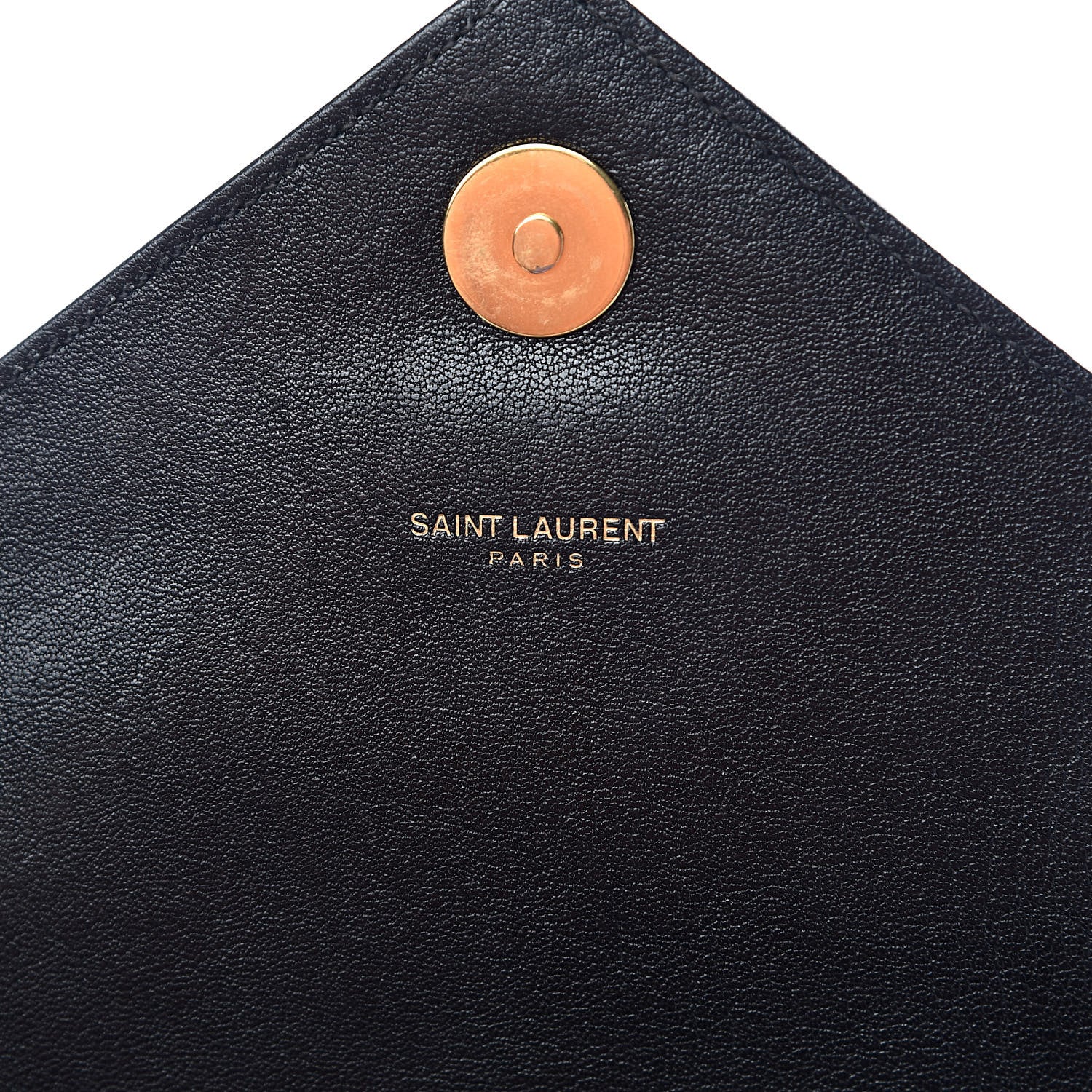 Saint Laurent Sheepskin Matelasse Chevron Monogram Medium College Bag Black 6 of 12