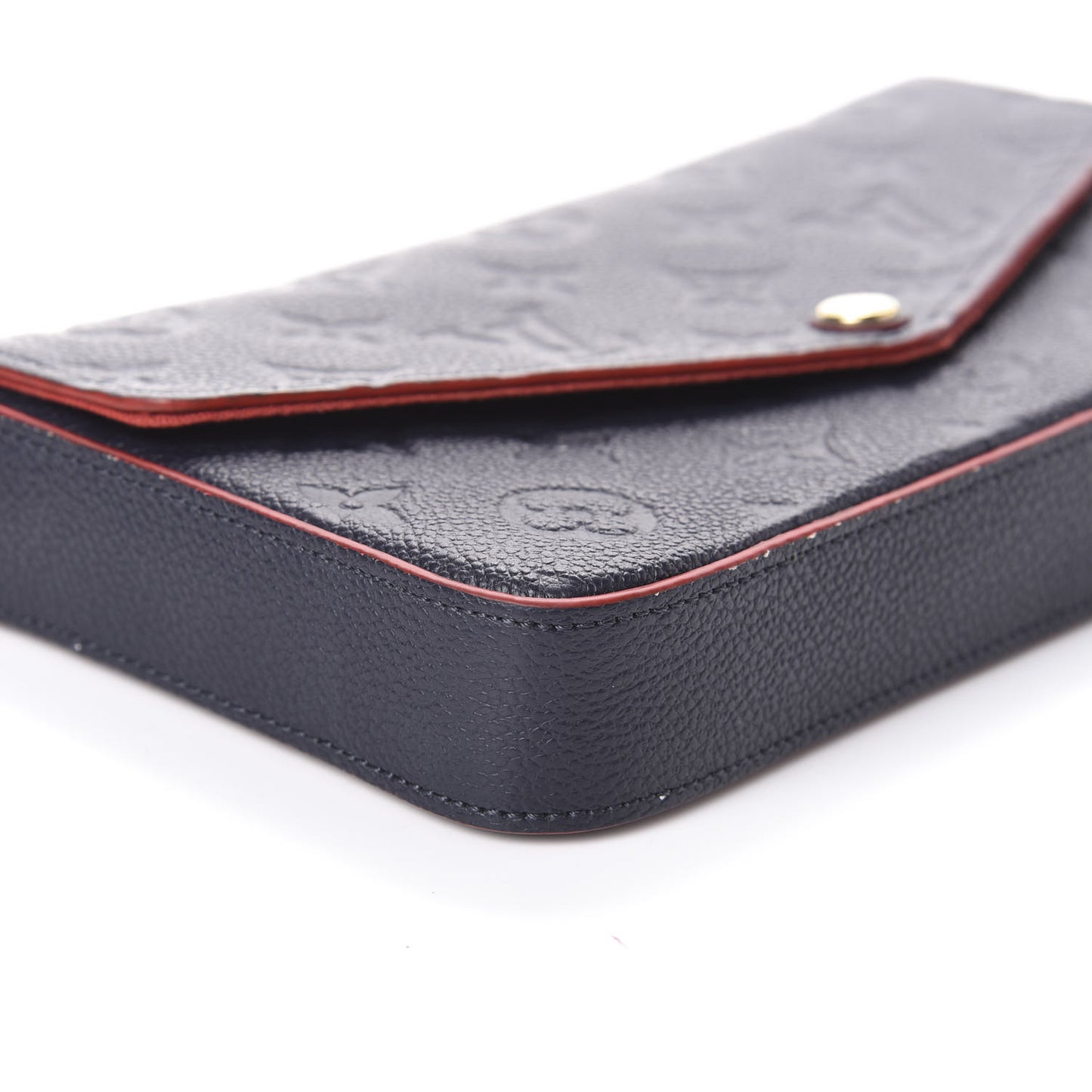Empreinte Pochette Felicie Chain Wallet Marine Rouge