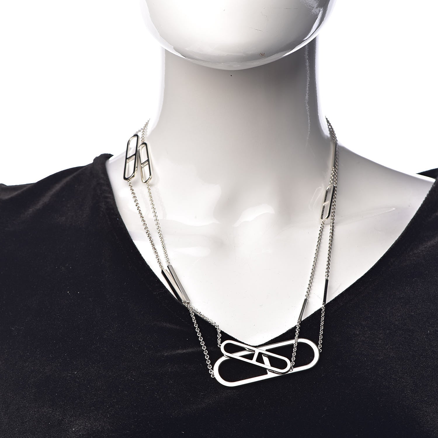 Hermes Sterling Silver Ever Chaine d'Ancre Long Necklace 120 2 of 6
