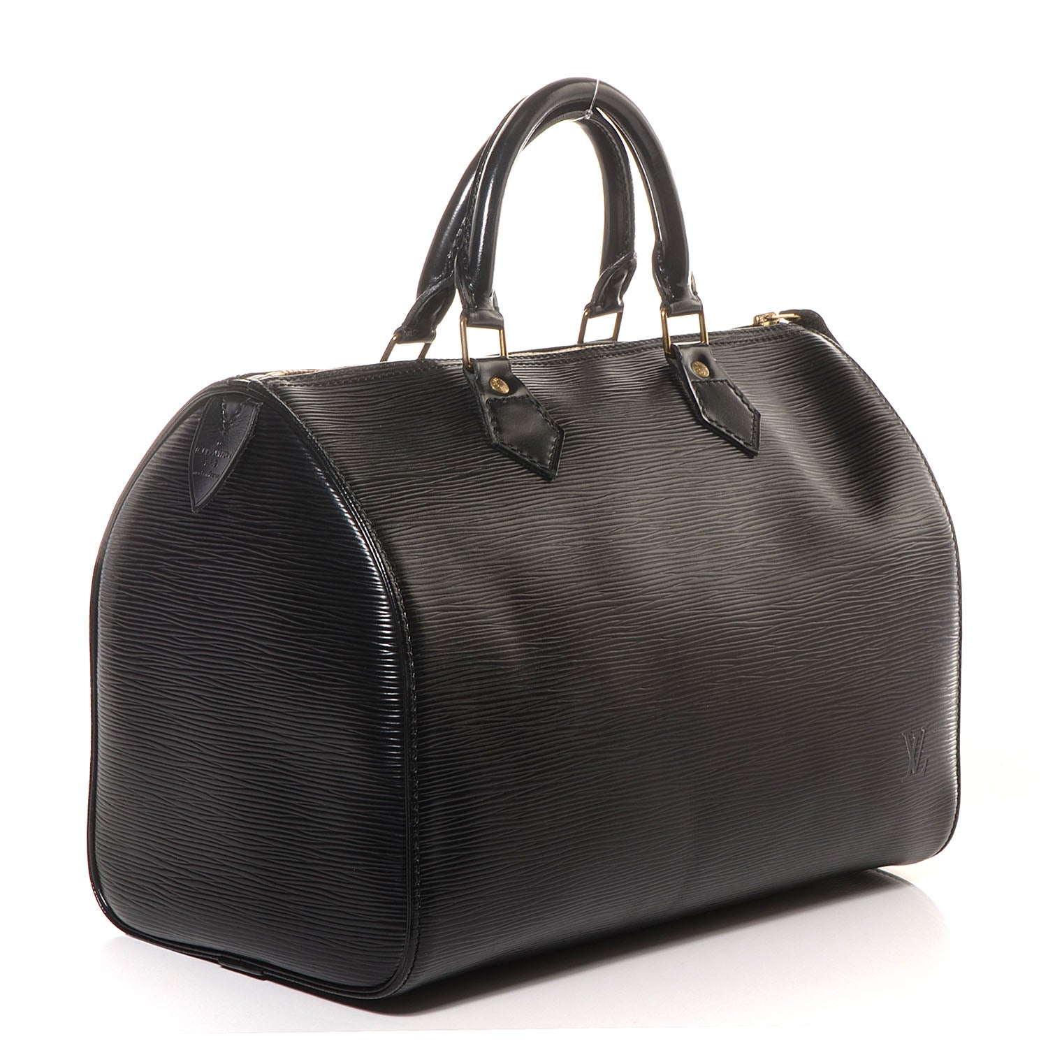 Louis Vuitton Epi Speedy 30 Black 3 of 7