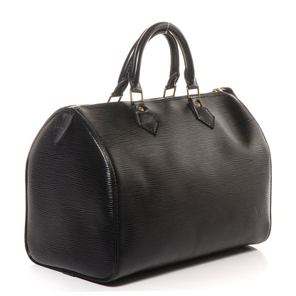 Louis Vuitton Epi Speedy 30 Black 3 of 7