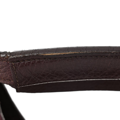 Tom Ford Grained Calfskin Alix Padlock Zip Tote Burgundy 10 of 12