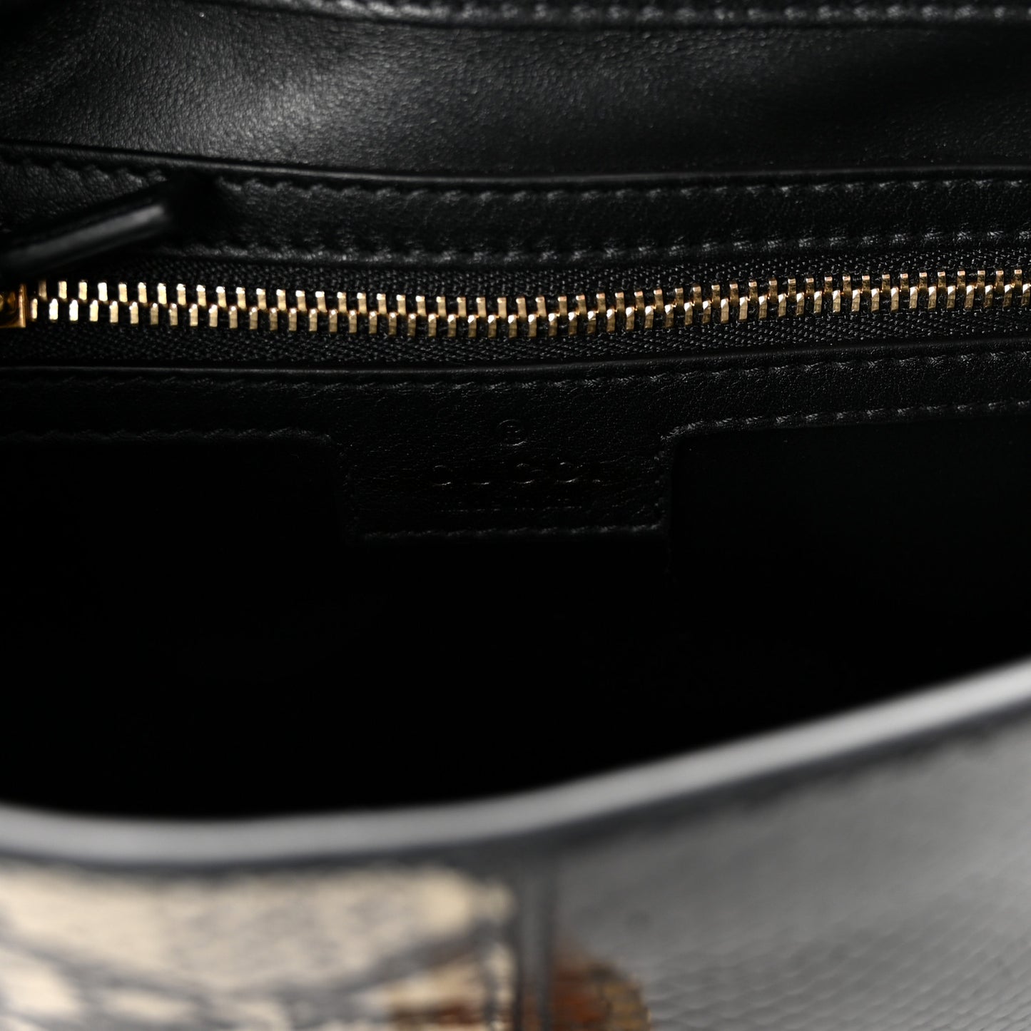 Snakeskin Small Jackie 1961 Hobo Black Beige