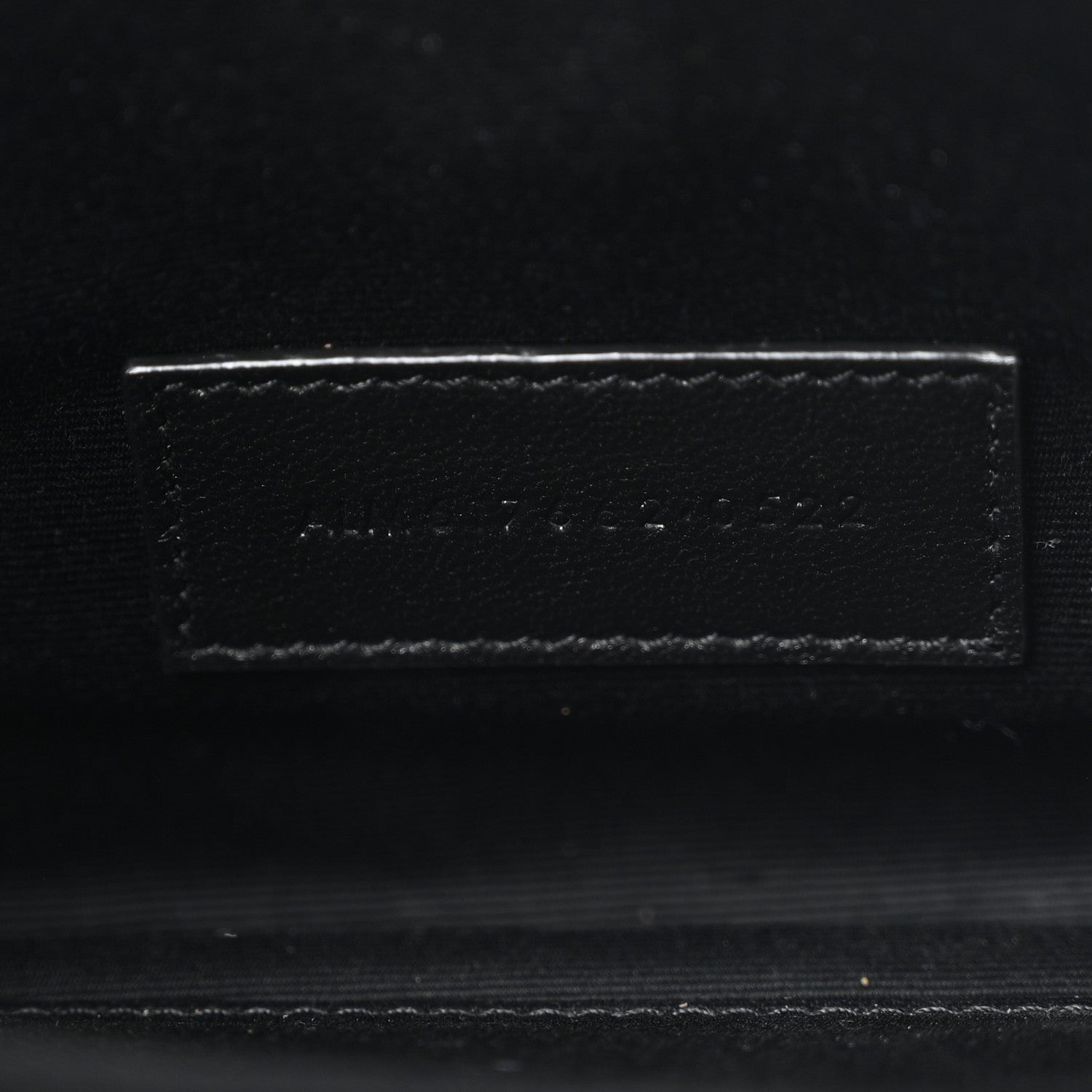 Saint Laurent Grain De Poudre Matelasse Chevron Monogram Envelope Clutch Black 7 of 8
