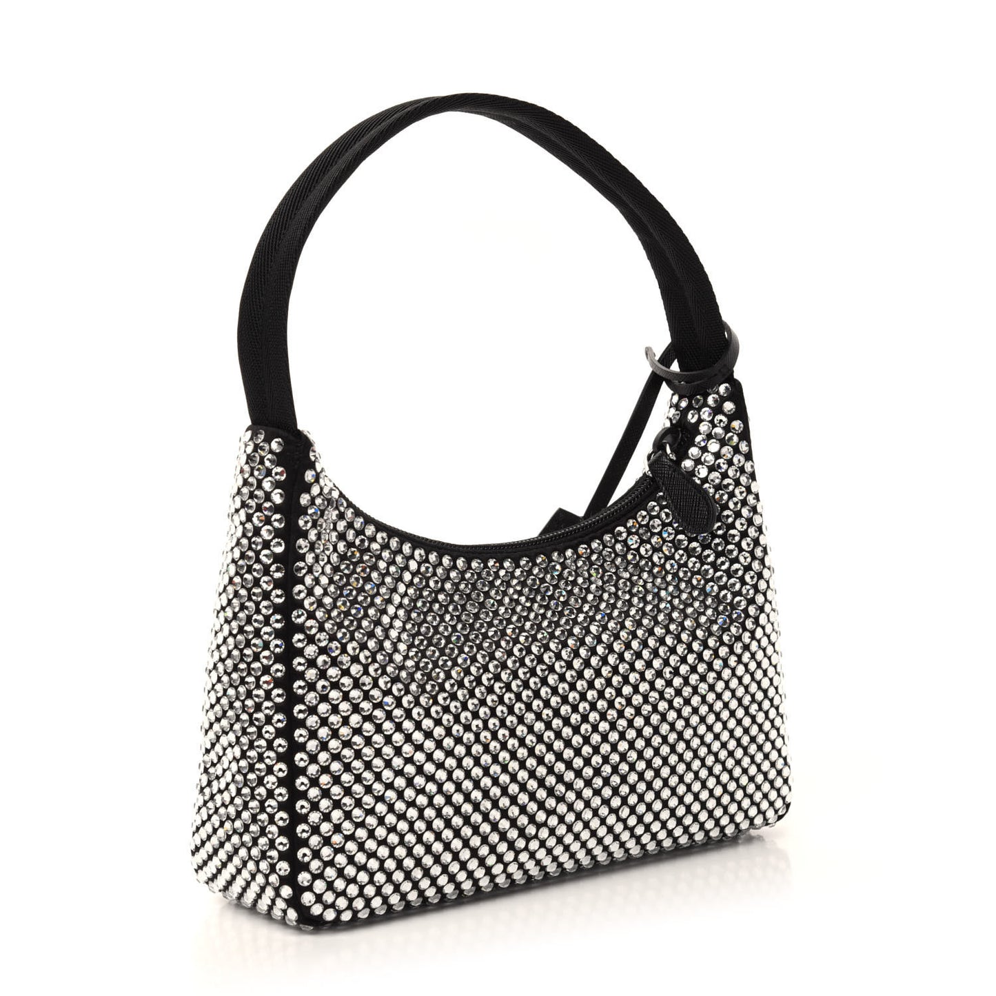 Satin Crystal Mini Re-Edition 2000 Bag Cristal