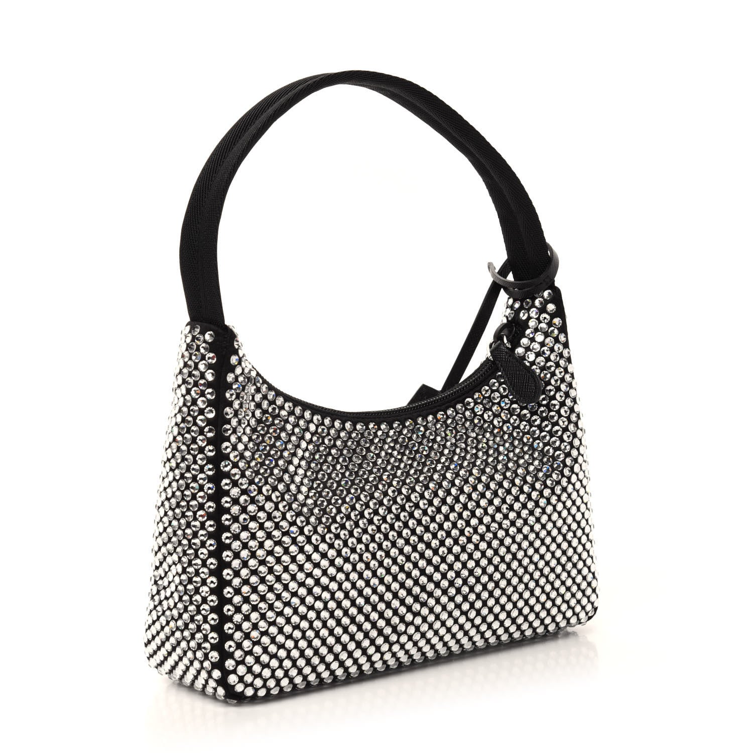 Prada Satin Crystal Mini Re-Edition 2000 Bag Cristal 3 of 11
