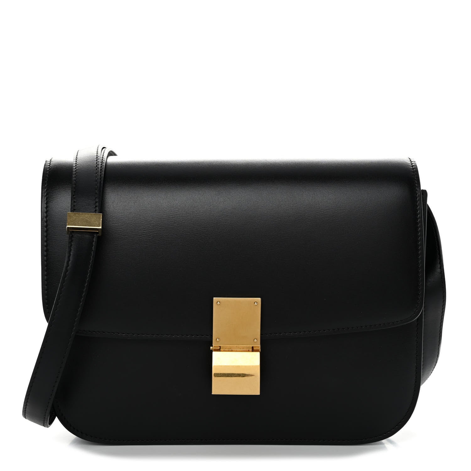 Celine Box Calfskin Medium Classic Box Flap Bag Black 2 of 10