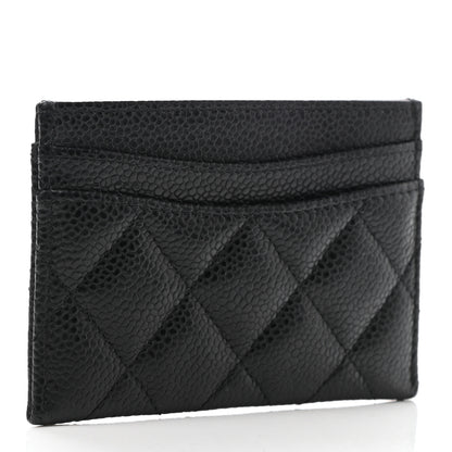 Chanel Caviar Quilted Card Holder Black 3 of 9