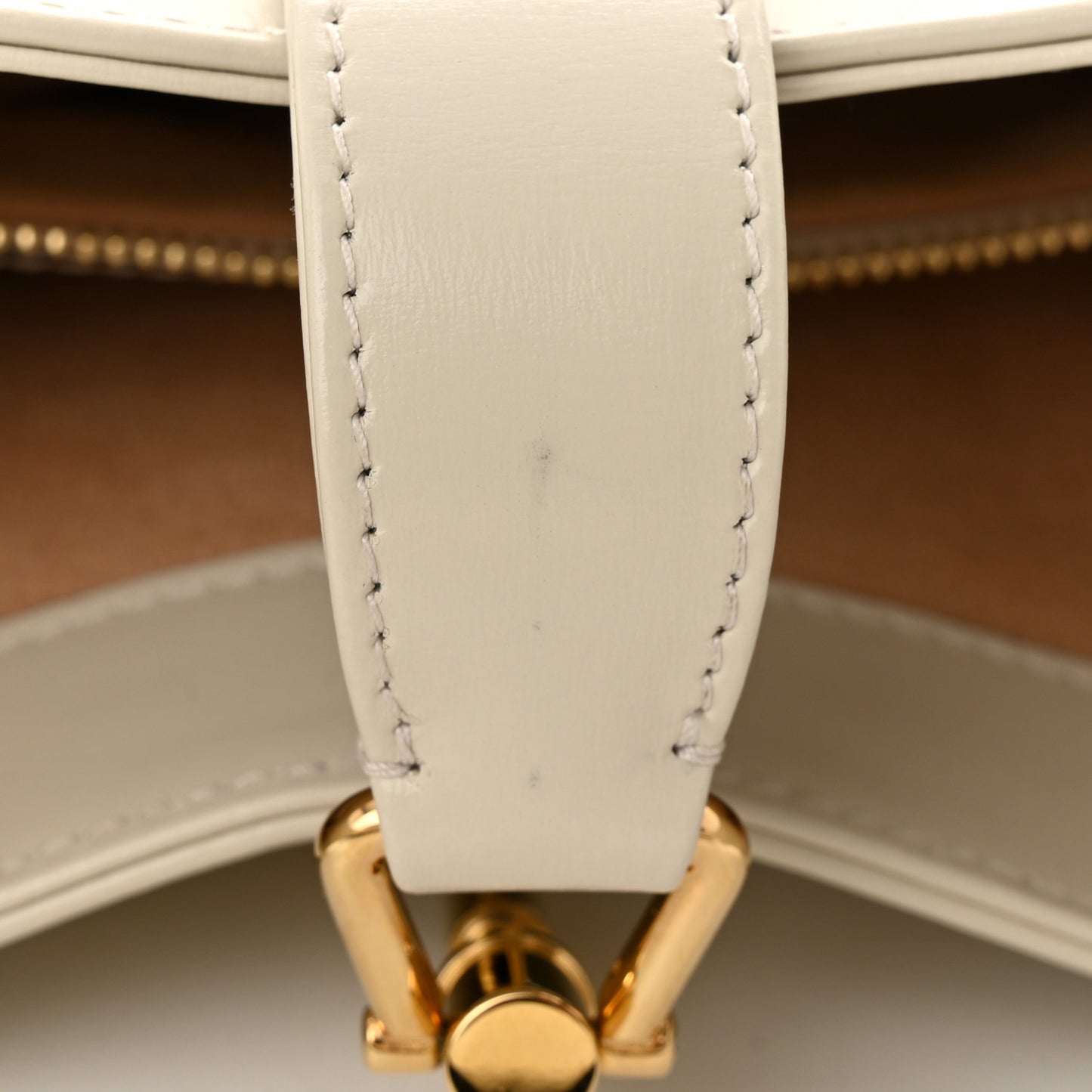 Boarded Dyana Lux Calfskin Small Jackie 1961 Hobo Mystic White
