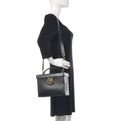 Chanel Calfskin Stitch Vanity Case Black 2 of 22