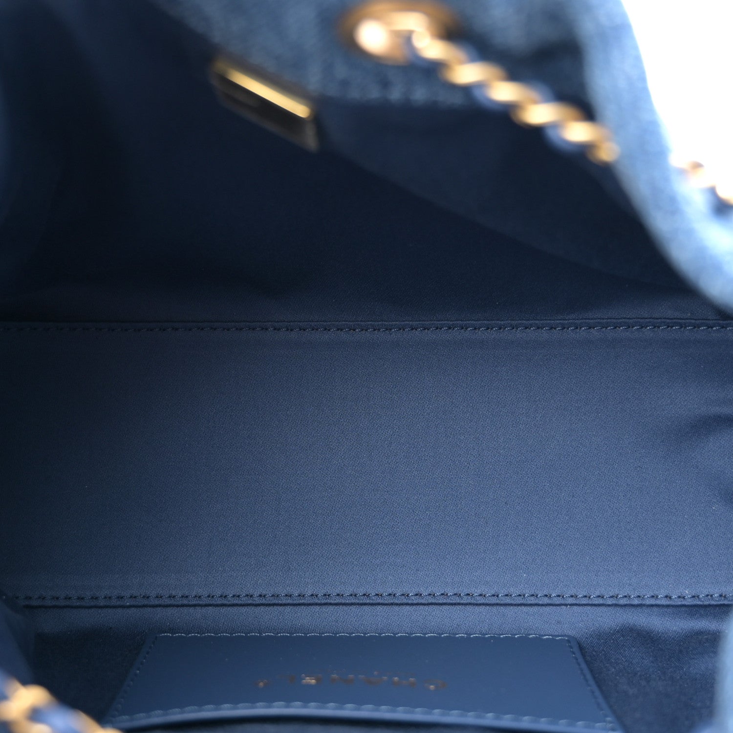 Chanel Washed Denim Quilted Mini Chanel 25 Handbag Blue 8 of 19