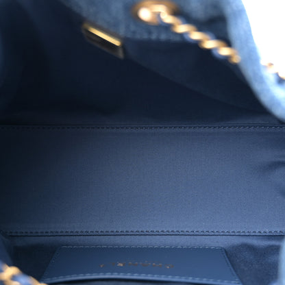 Chanel Washed Denim Quilted Mini Chanel 25 Handbag Blue 8 of 19