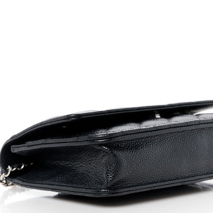 Chanel Caviar Quilted Wallet on Chain WOC Black 10 of 11