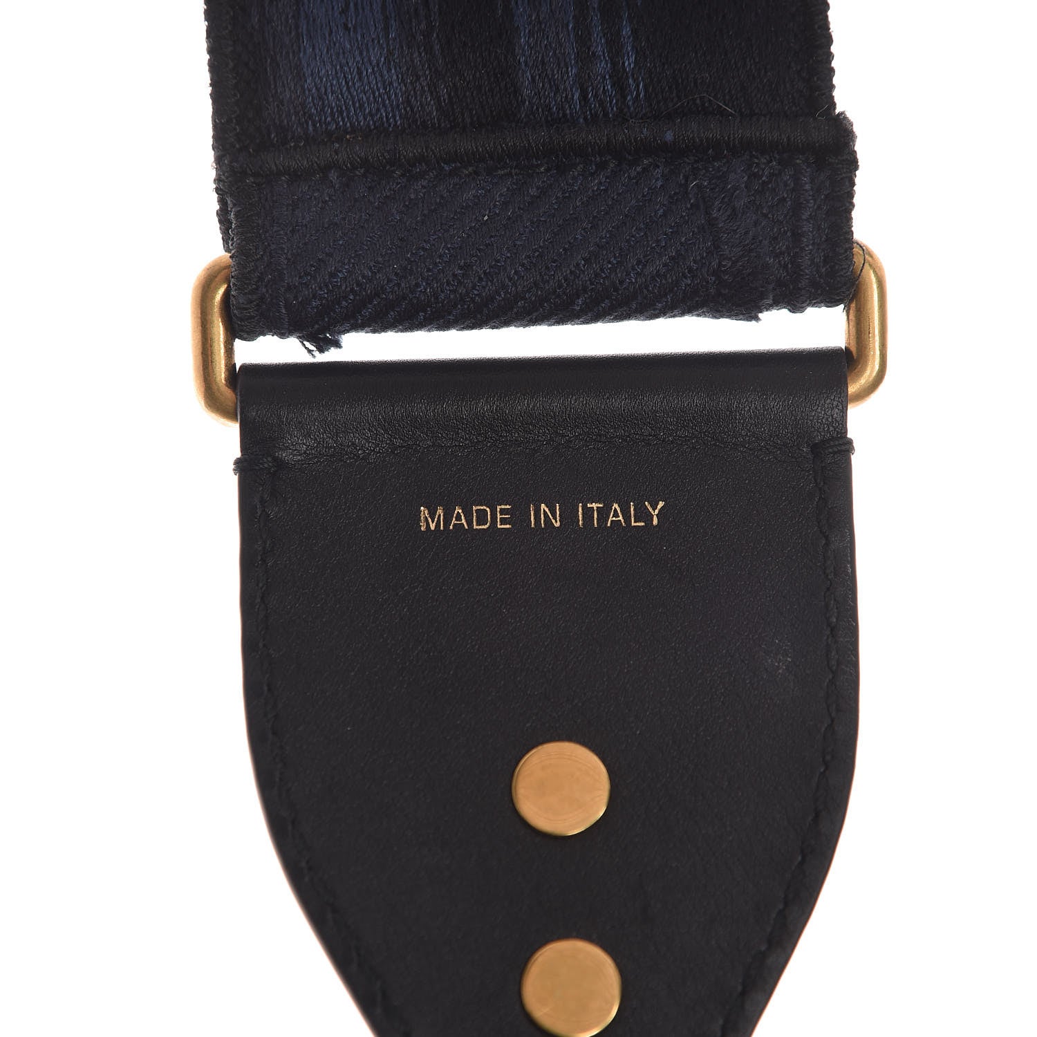 Christian Dior Canvas Embroidered Studded Camouflage Shoulder Strap Blue 3 of 3