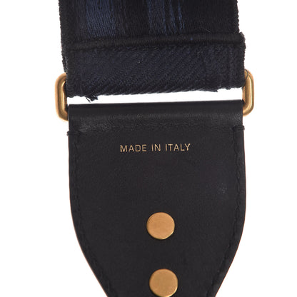 Christian Dior Canvas Embroidered Studded Camouflage Shoulder Strap Blue 3 of 3