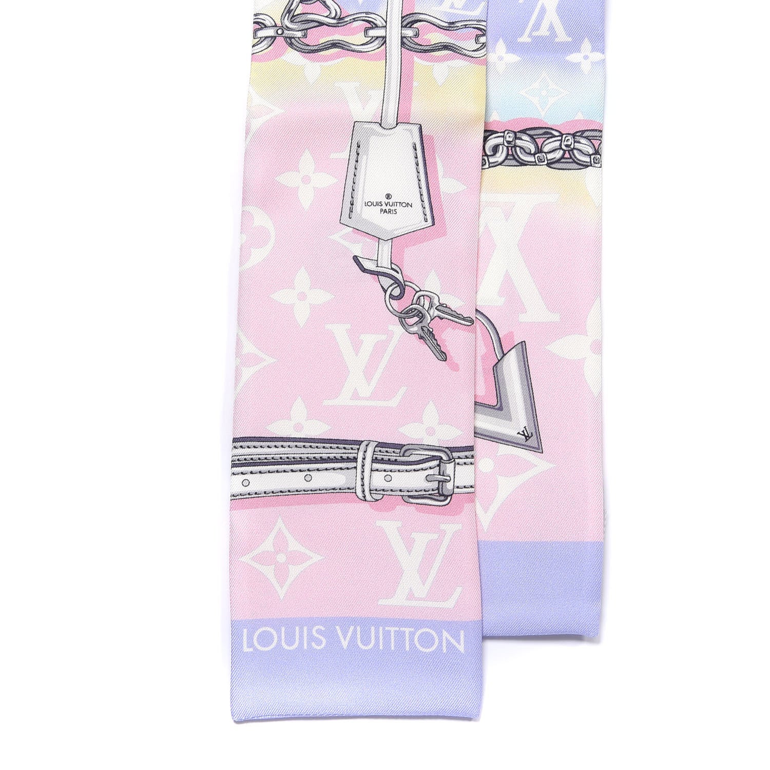 Louis Vuitton Silk Monogram Escale Confidential Bandeau Pink 2 of 3