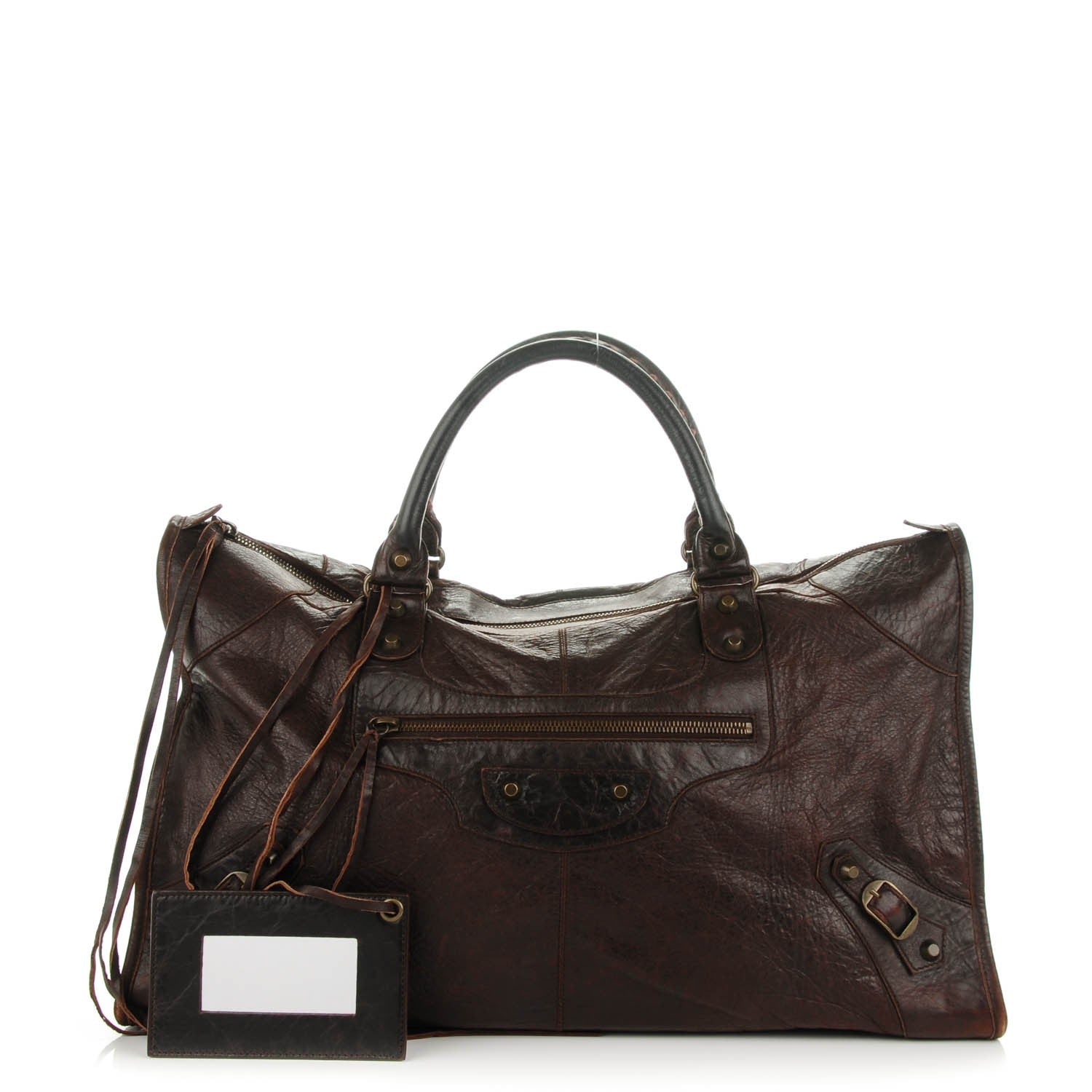 Balenciaga Chevre Classic Hardware Work Chocolate 1 of 9