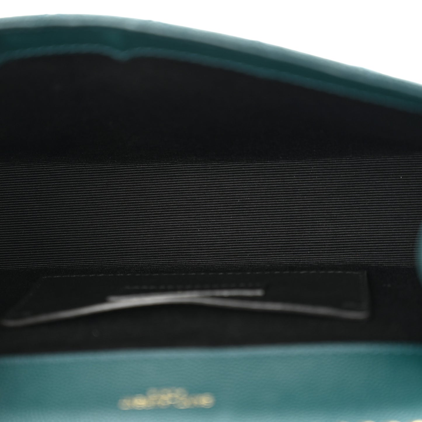 Grain De Poudre Textured Mixed Matelasse Triquilt Small Monogram Satchel Sea Turquoise