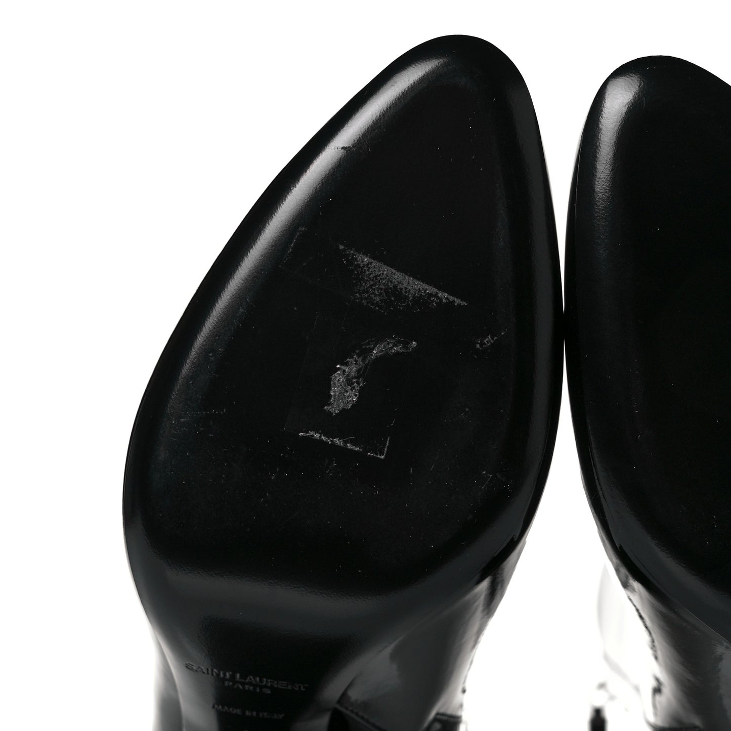 Patent Loulou 95 Ankle Zip Boot 40 Black